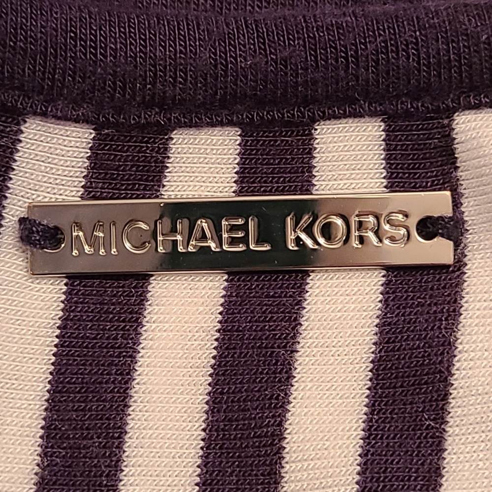 Michael Kors size XS blue/white top - Picture 7 of 9